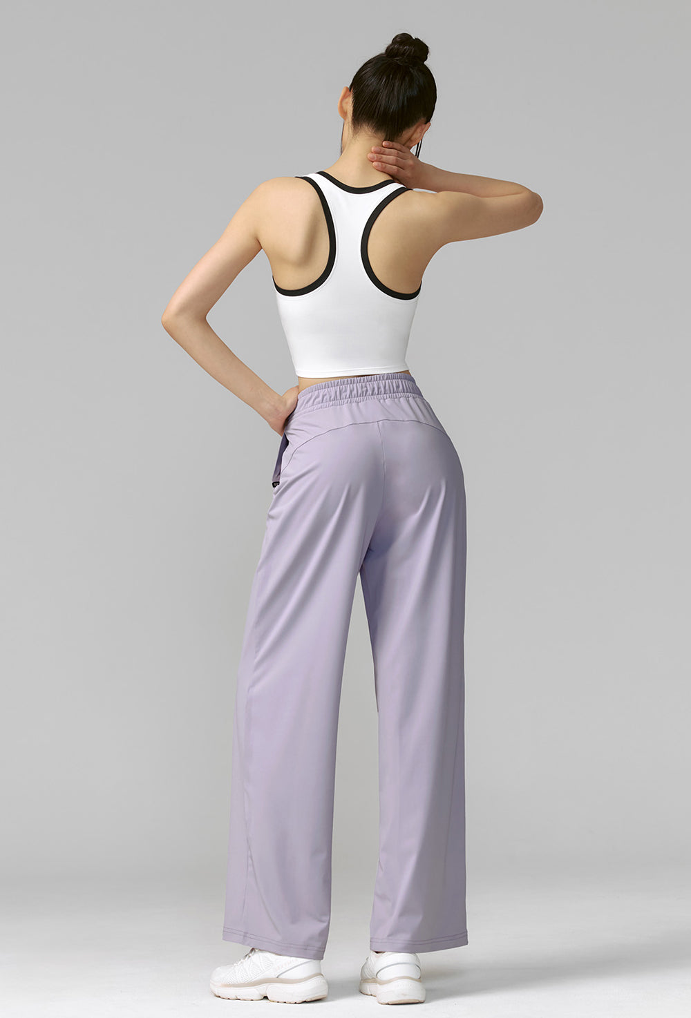 Medium Feather Cooling Wide Pants - Lilac Candy