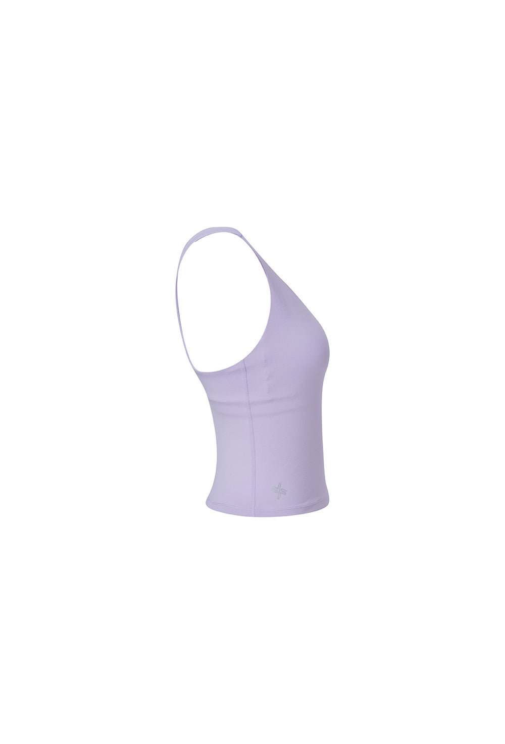 Unbalance Strap Crop Top - Pastel Lilac