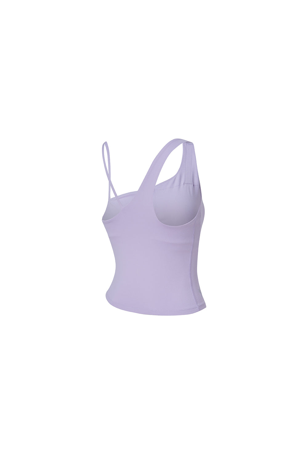 Unbalance Strap Crop Top - Pastel Lilac