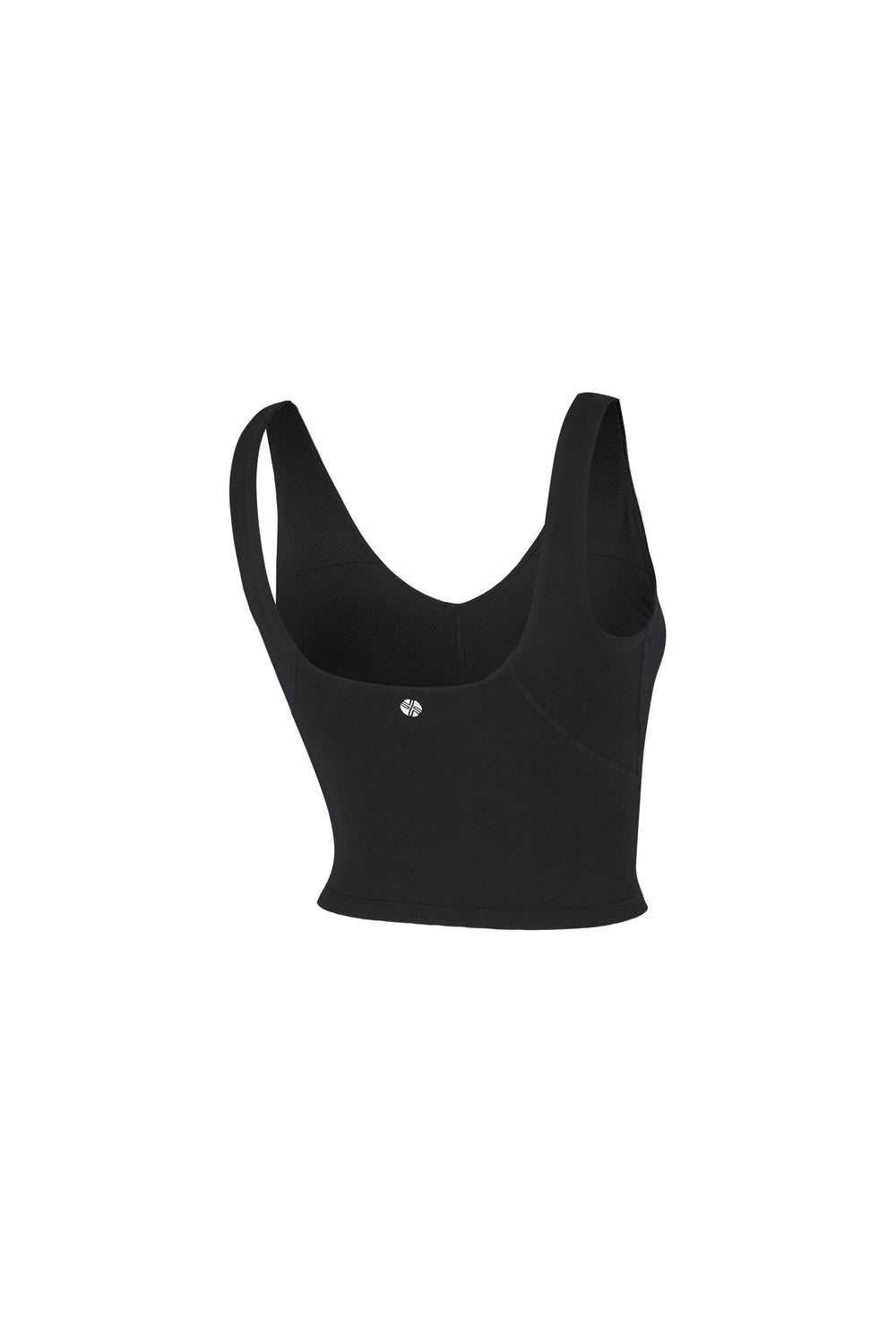 Black Label Signature Breathable V-Neck Crop - Black