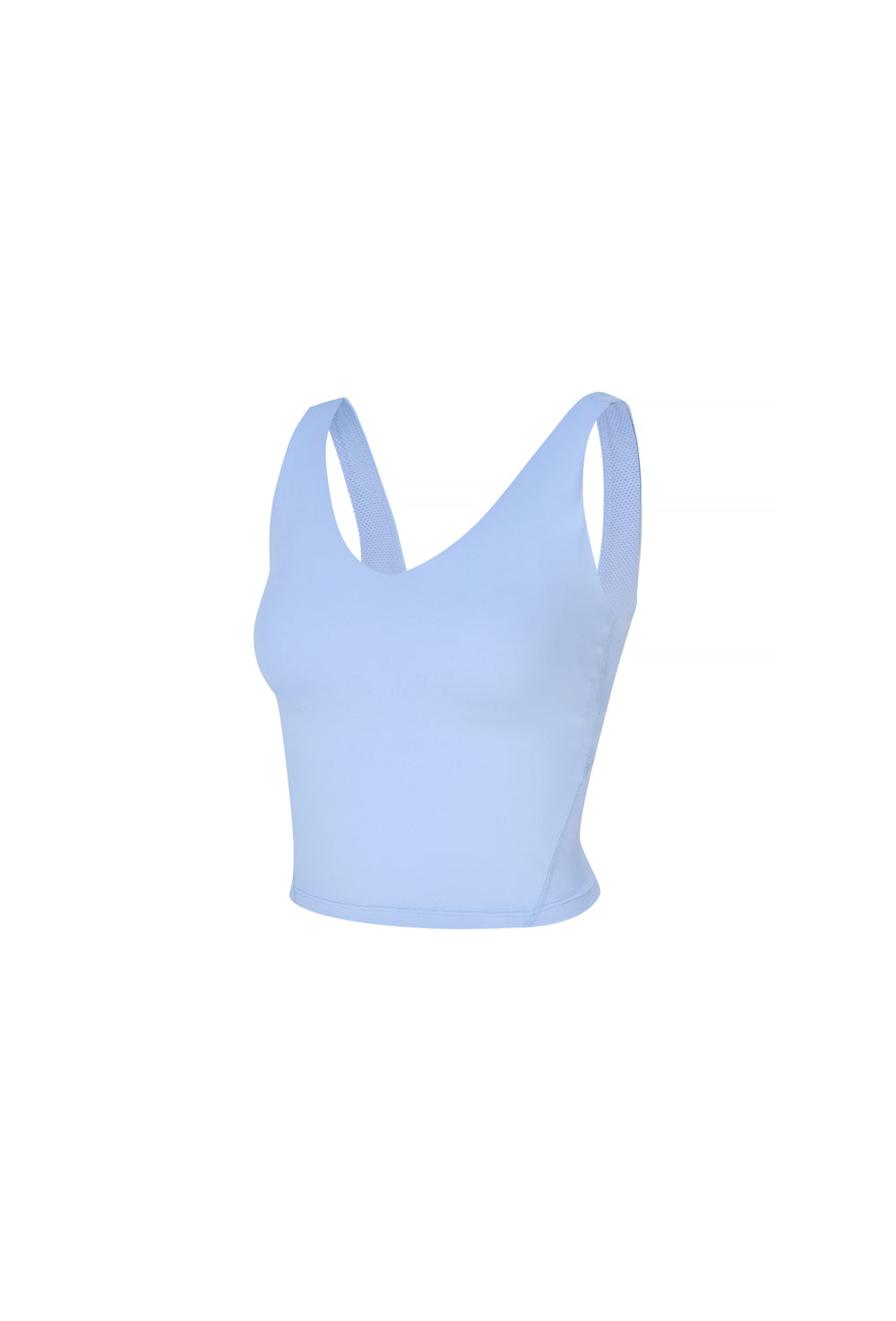 Black Label Signature Breathable V-Neck Crop - Lavender Blue