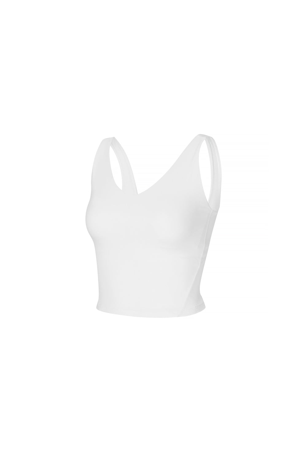 Black Label Signature Breathable V-Neck Crop - Ivory