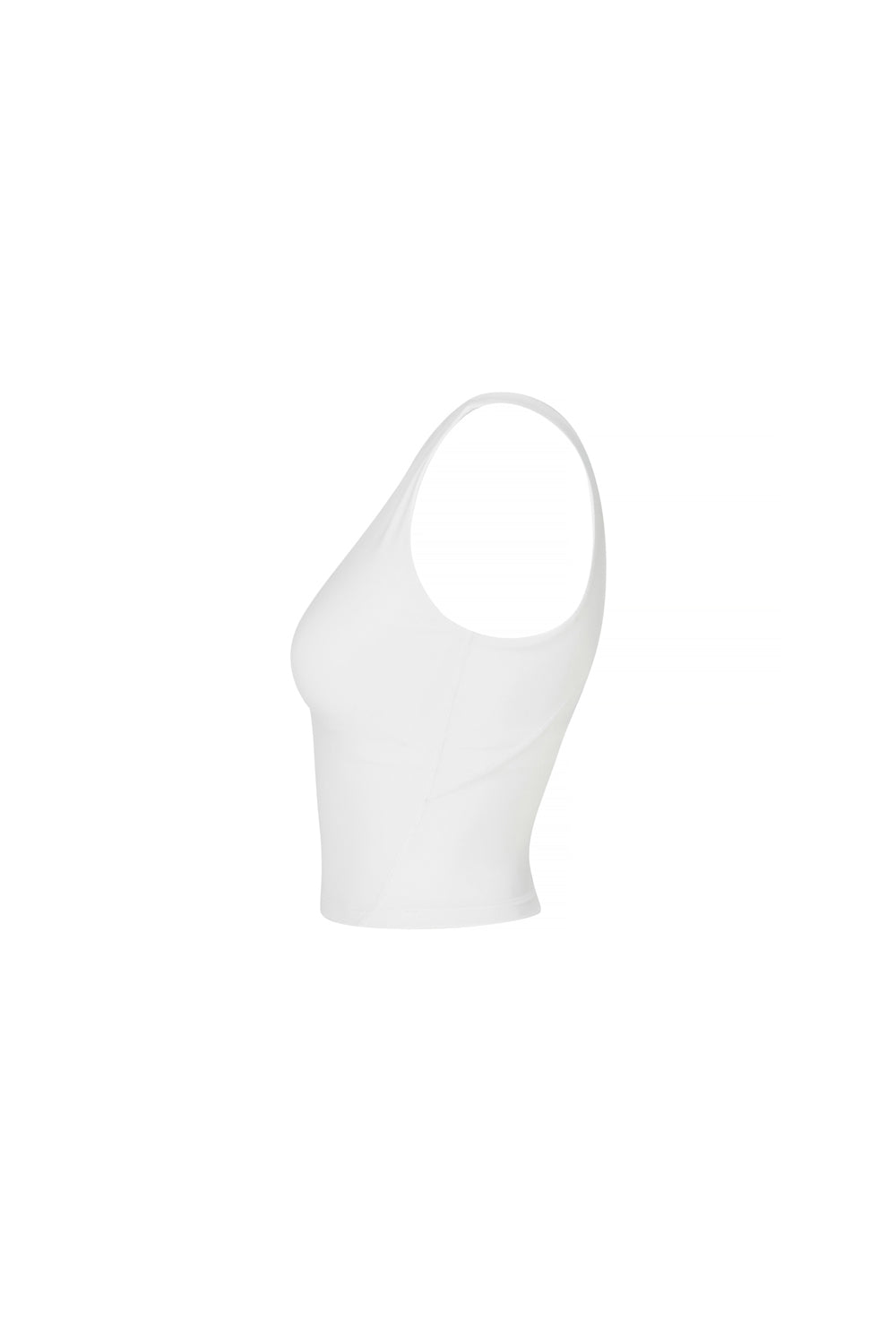 Black Label Signature Breathable V-Neck Crop - Ivory