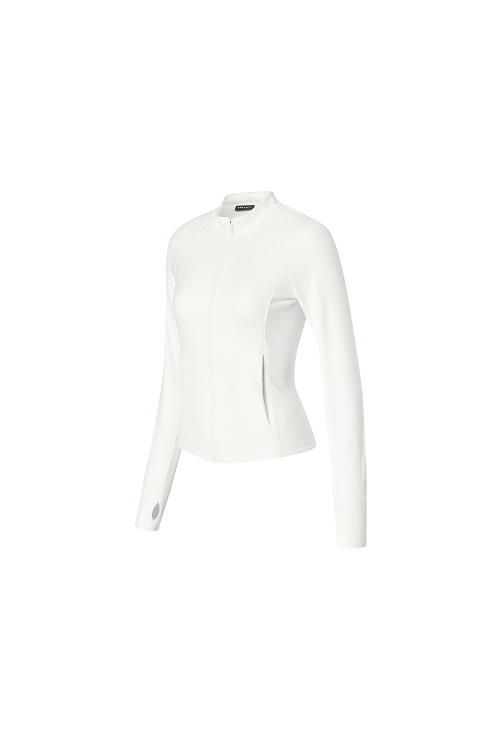 Active Slim Fit Warm Silky Zip-up - Ivory
