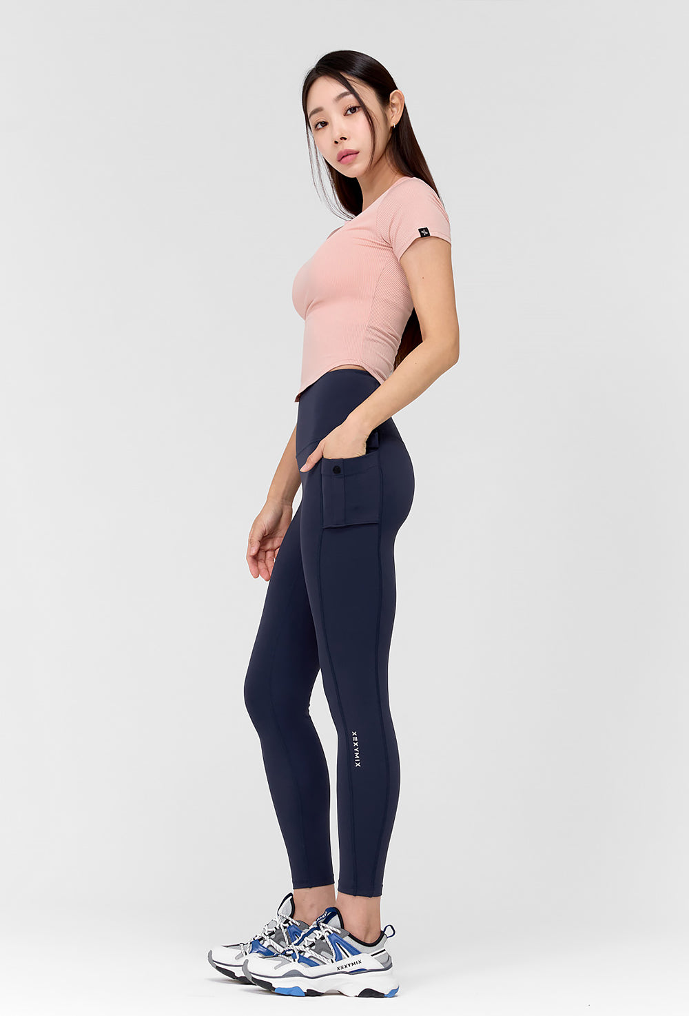 Black Label Signature 360N Out Pocket Leggings - Modern Navy