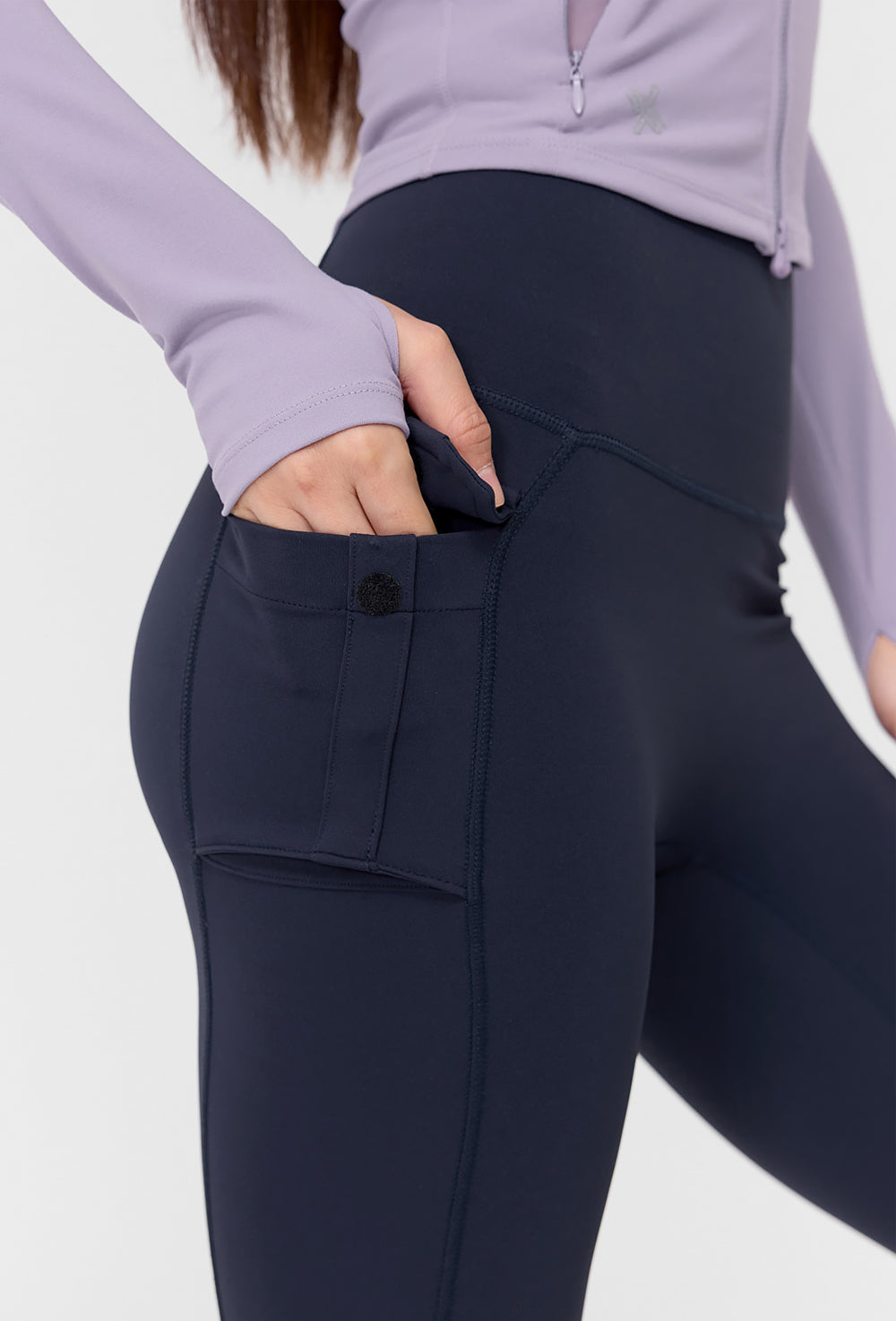 Black Label Signature 360N Out Pocket Leggings - Modern Navy