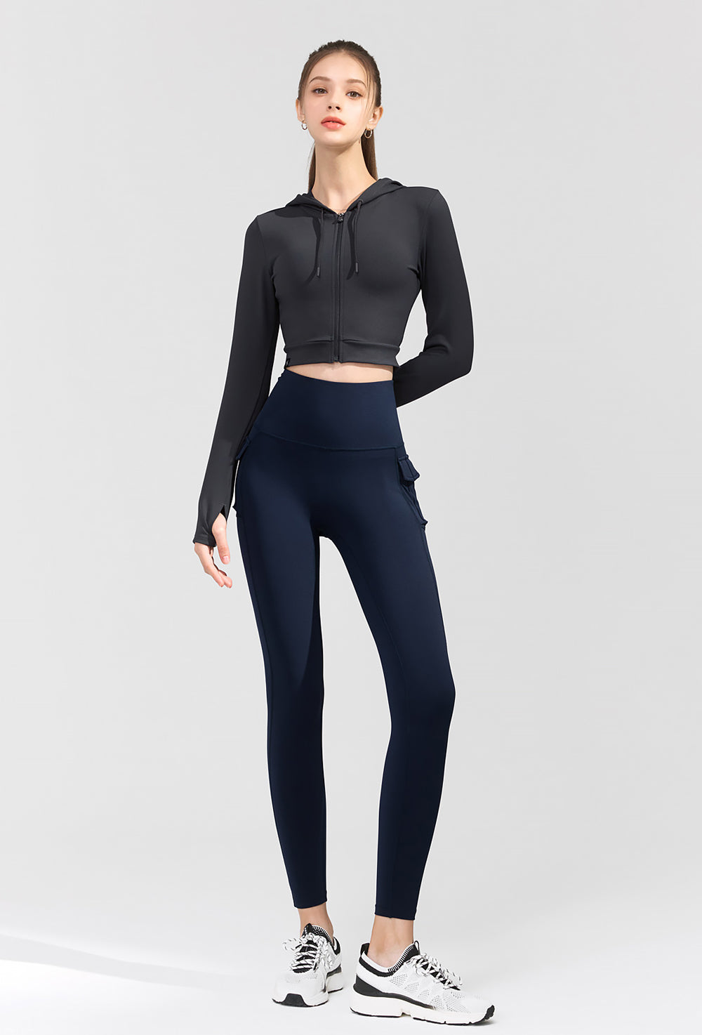 Black Label Signature 360N Out Pocket Leggings - Modern Navy