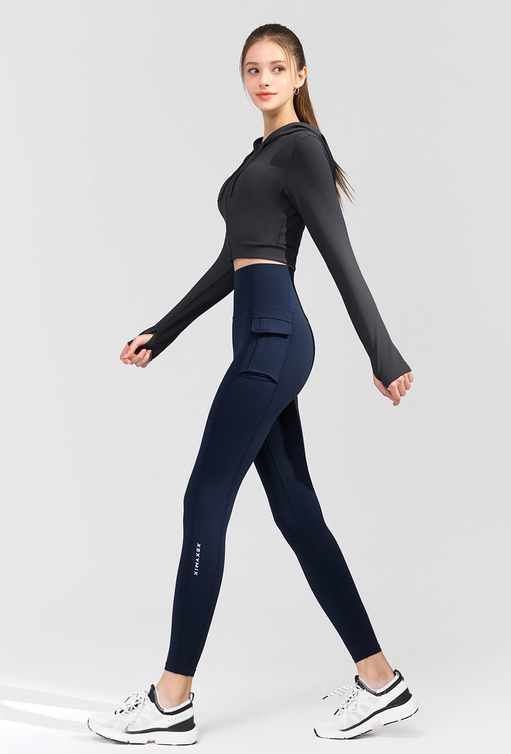 Black Label Signature 360N Out Pocket Leggings - Modern Navy