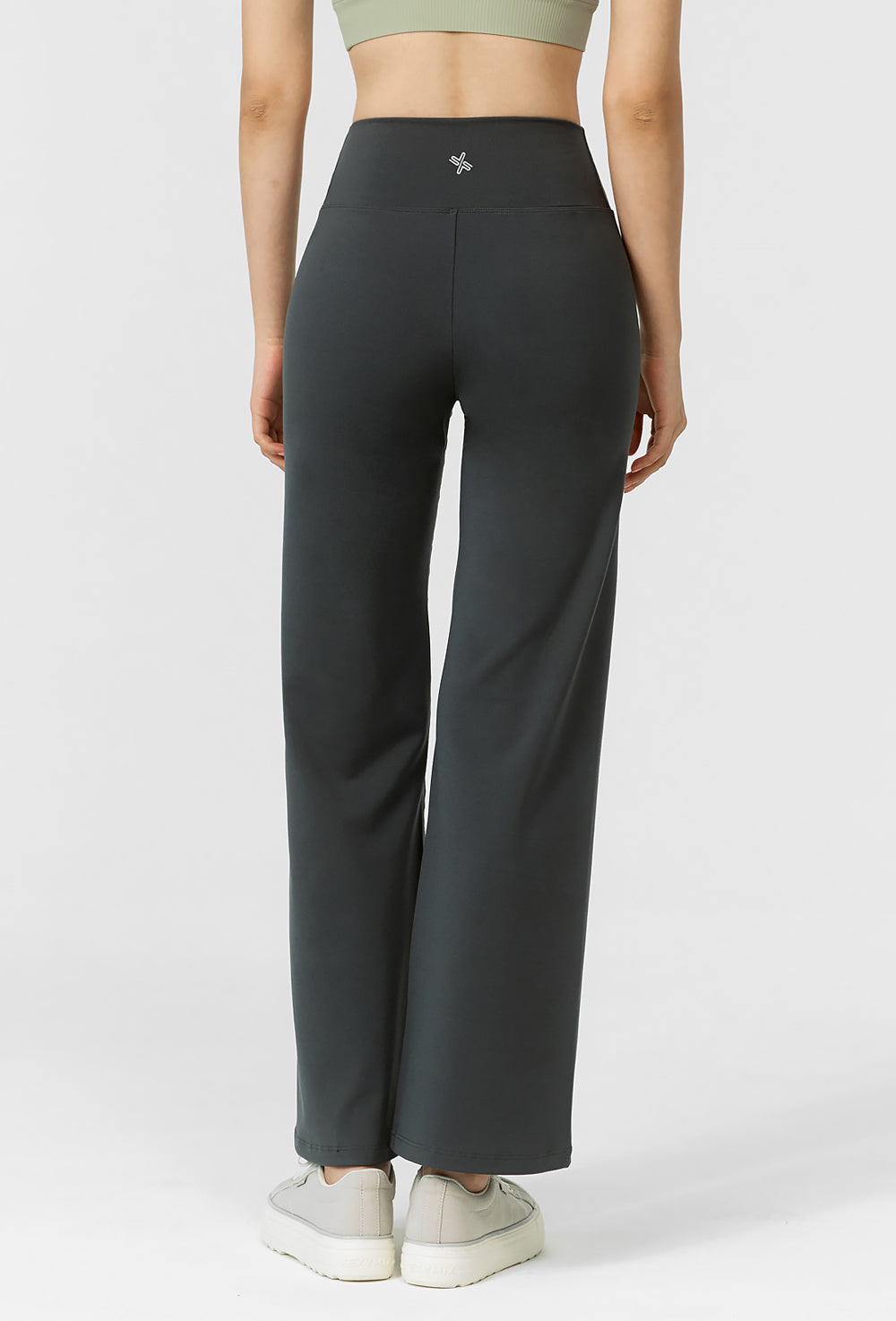 Comfort Fine Pin Tuck Wide Pants - Deep Fog Gray