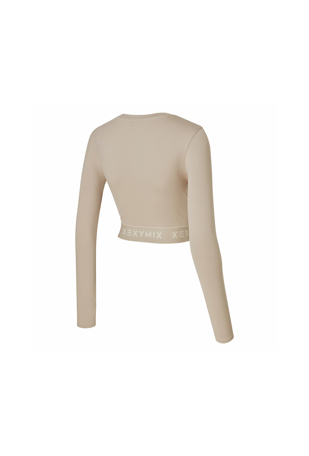 Logo Banding Crop Long Sleeve - Autumn Sand