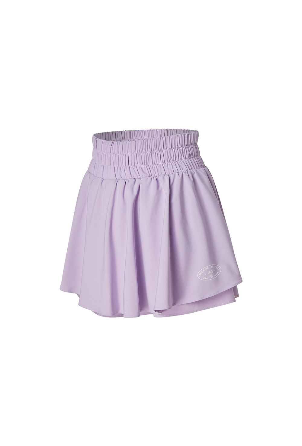 2-in-1 Layered Shorts - Lavender Fog