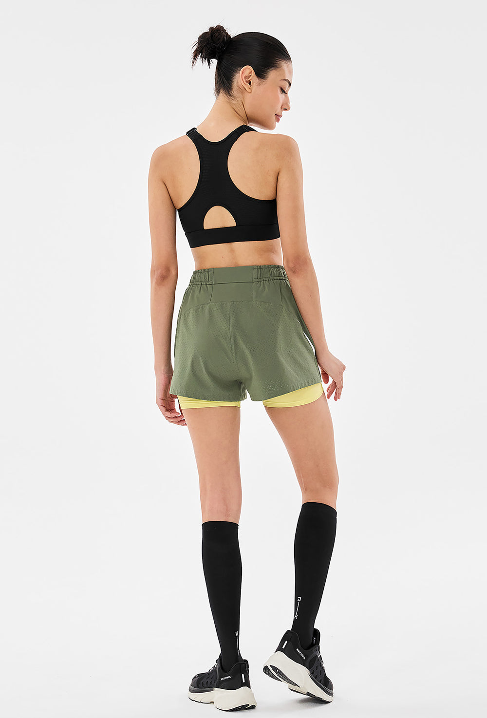 RX Sprinter Women's 2-in-1 Shorts - Moss Green
