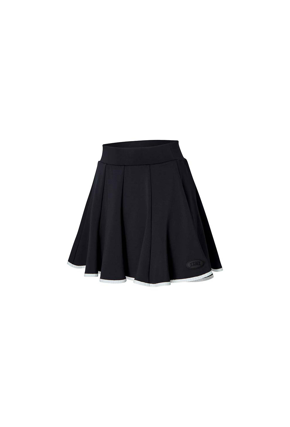 Side Line Flare Skirt - Black