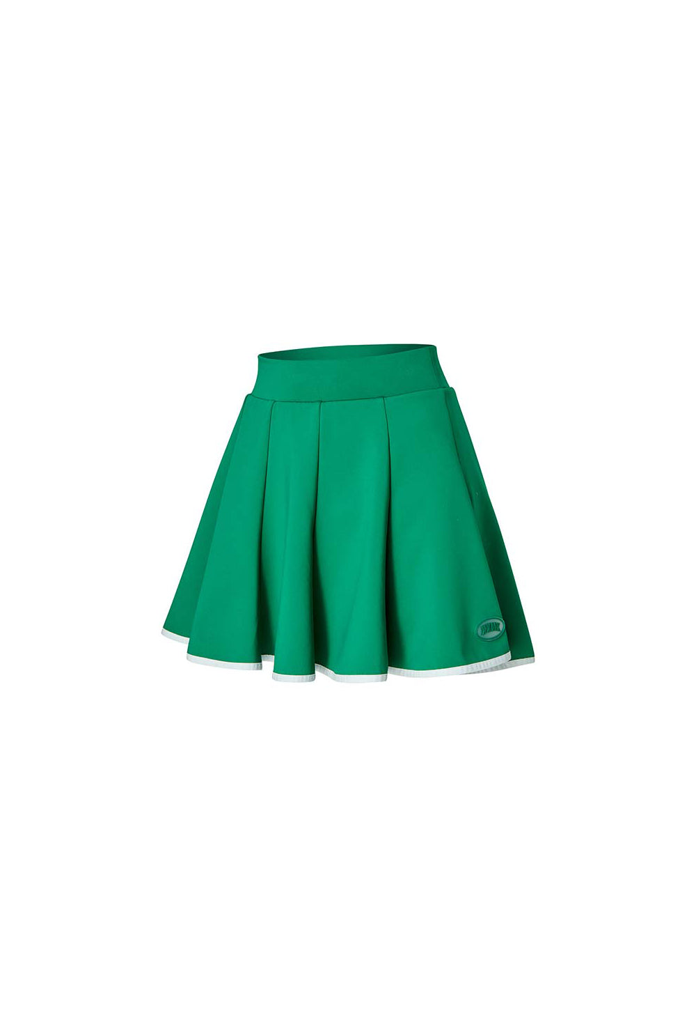 Side Line Flare Skirt - Earth Green