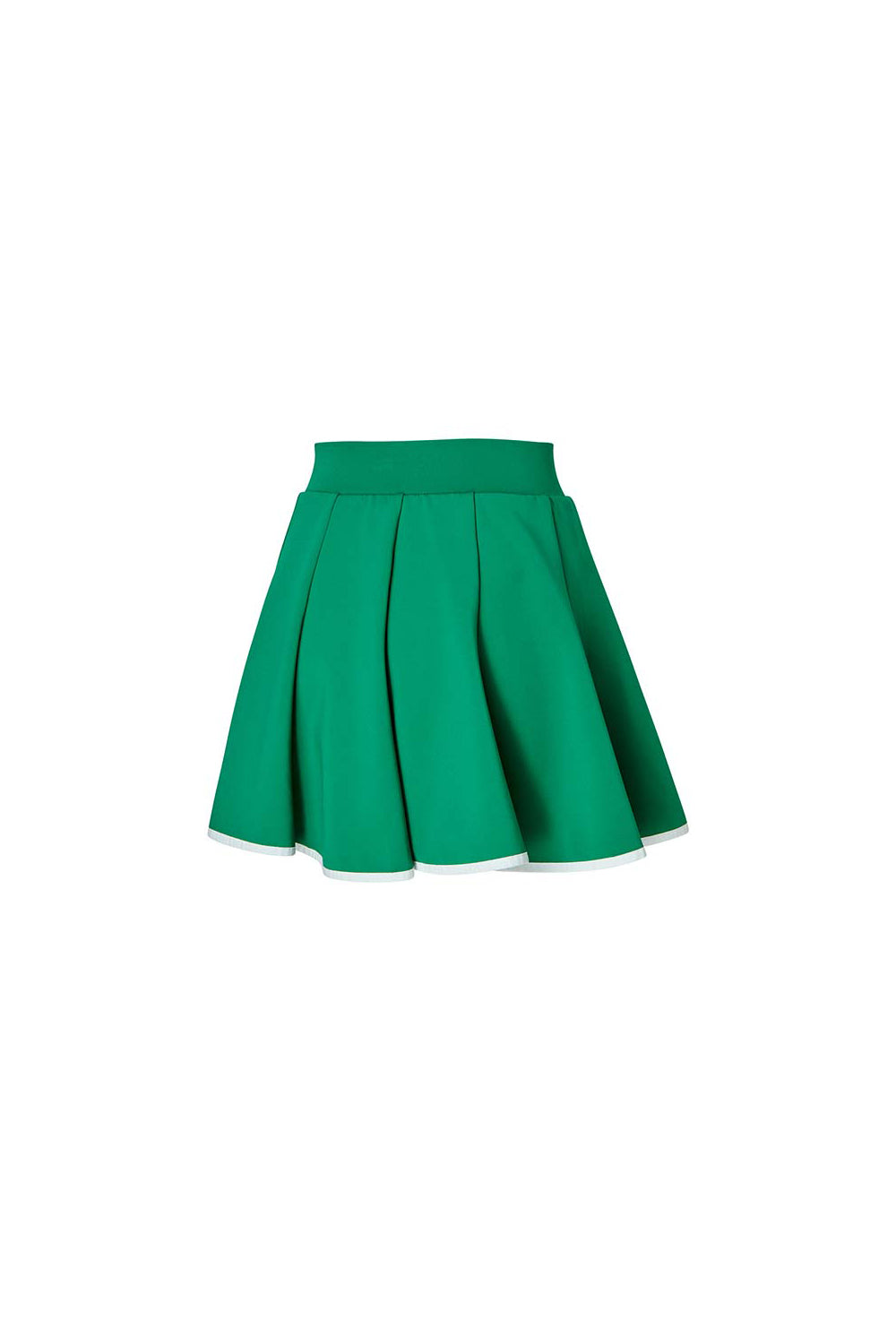 Side Line Flare Skirt - Earth Green