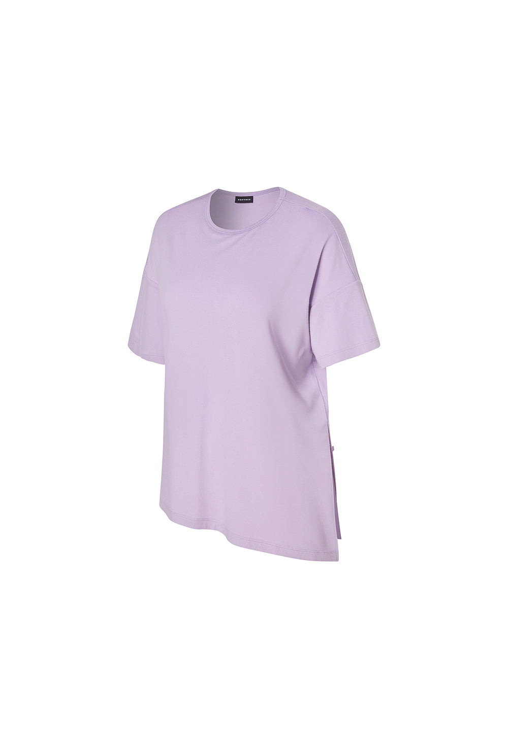 Smooth Unbalanced Slit Short Sleeve - Evening Lilac