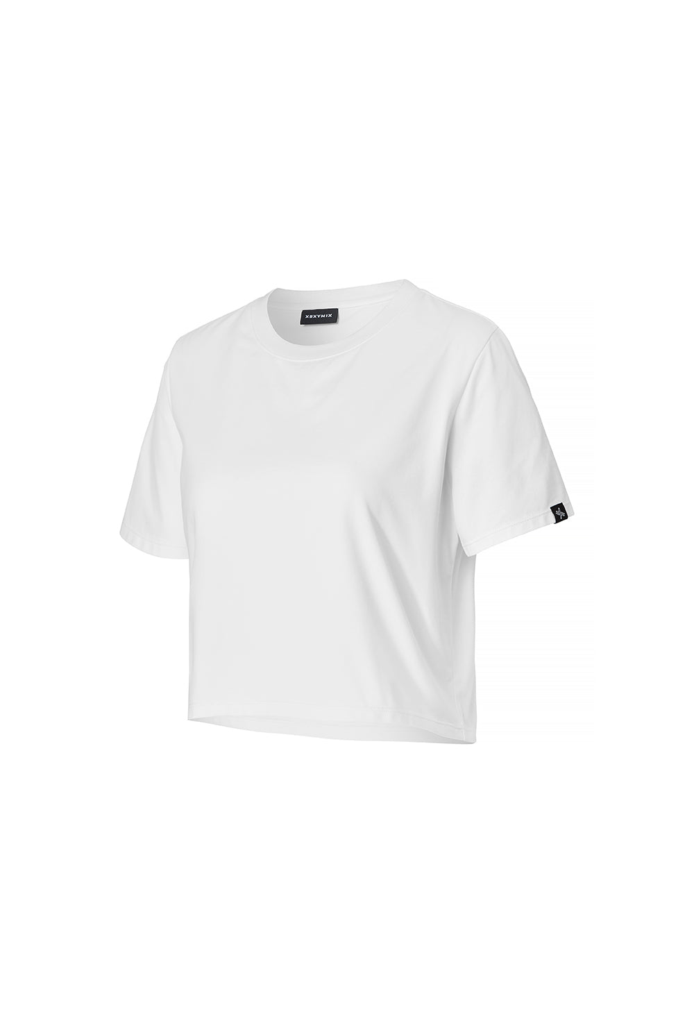 Basic Scratch Crop T-Shirt - Ivory