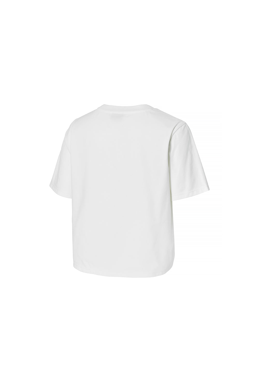 Basic Scratch Crop T-Shirt - Ivory