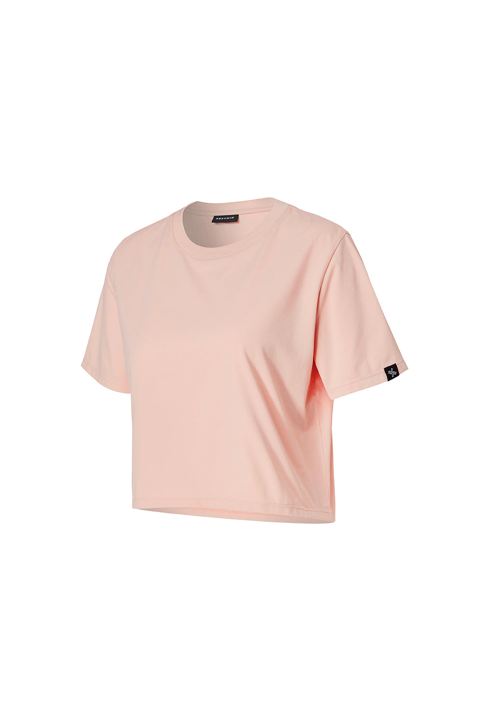 Basic Scratch Crop T-Shirt - Mist Pink