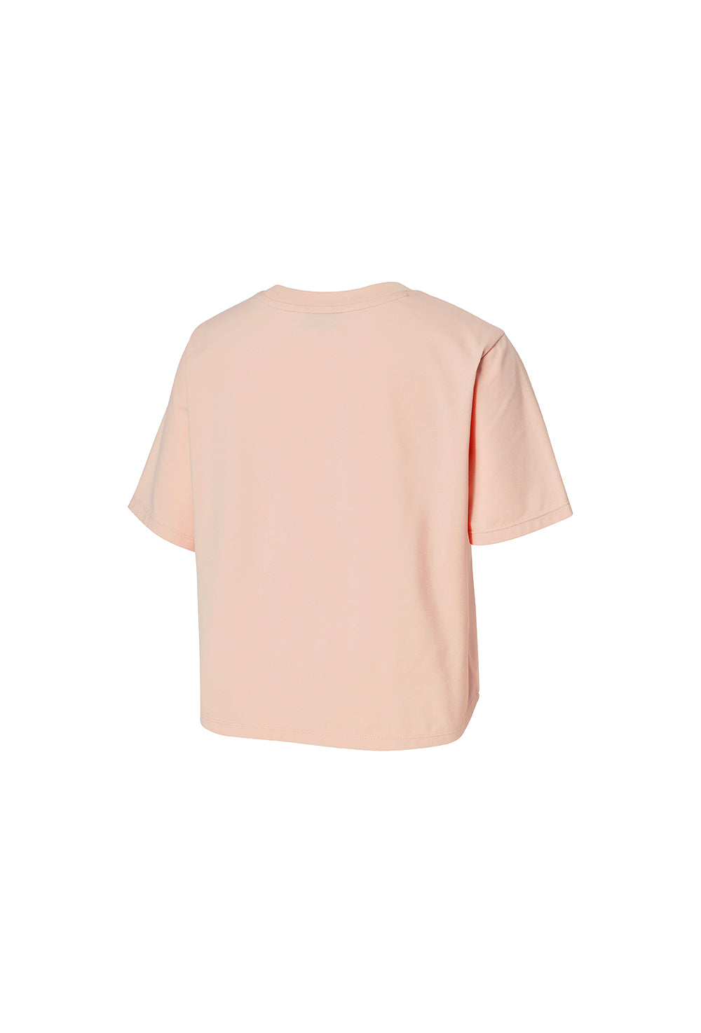 Basic Scratch Crop T-Shirt - Mist Pink