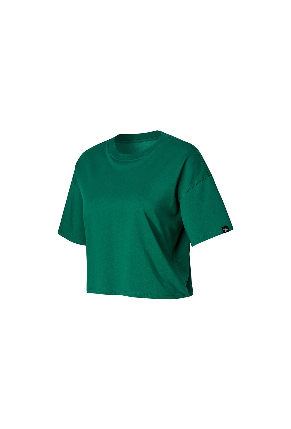 Cool Touch Basic Crop T-Shirt - Earth Green (Clearance)