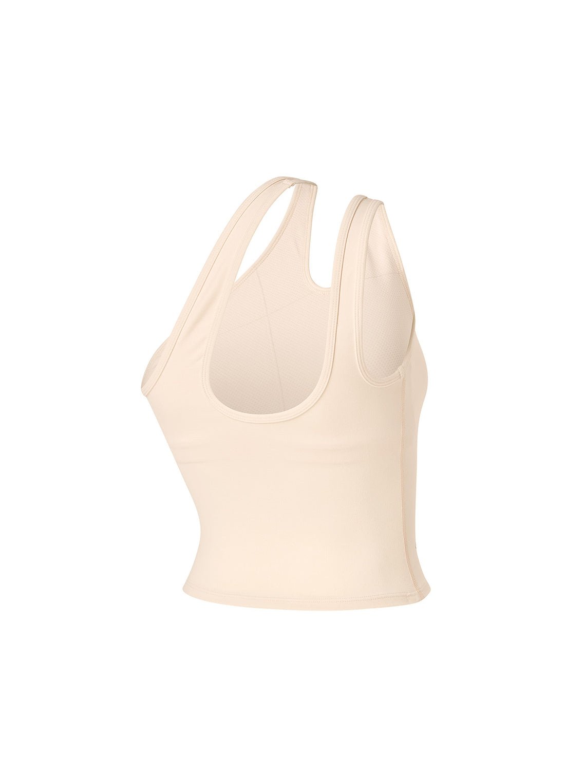 XELLA Intension Cut Out One Shoulder Bra Top - Ecru Cream