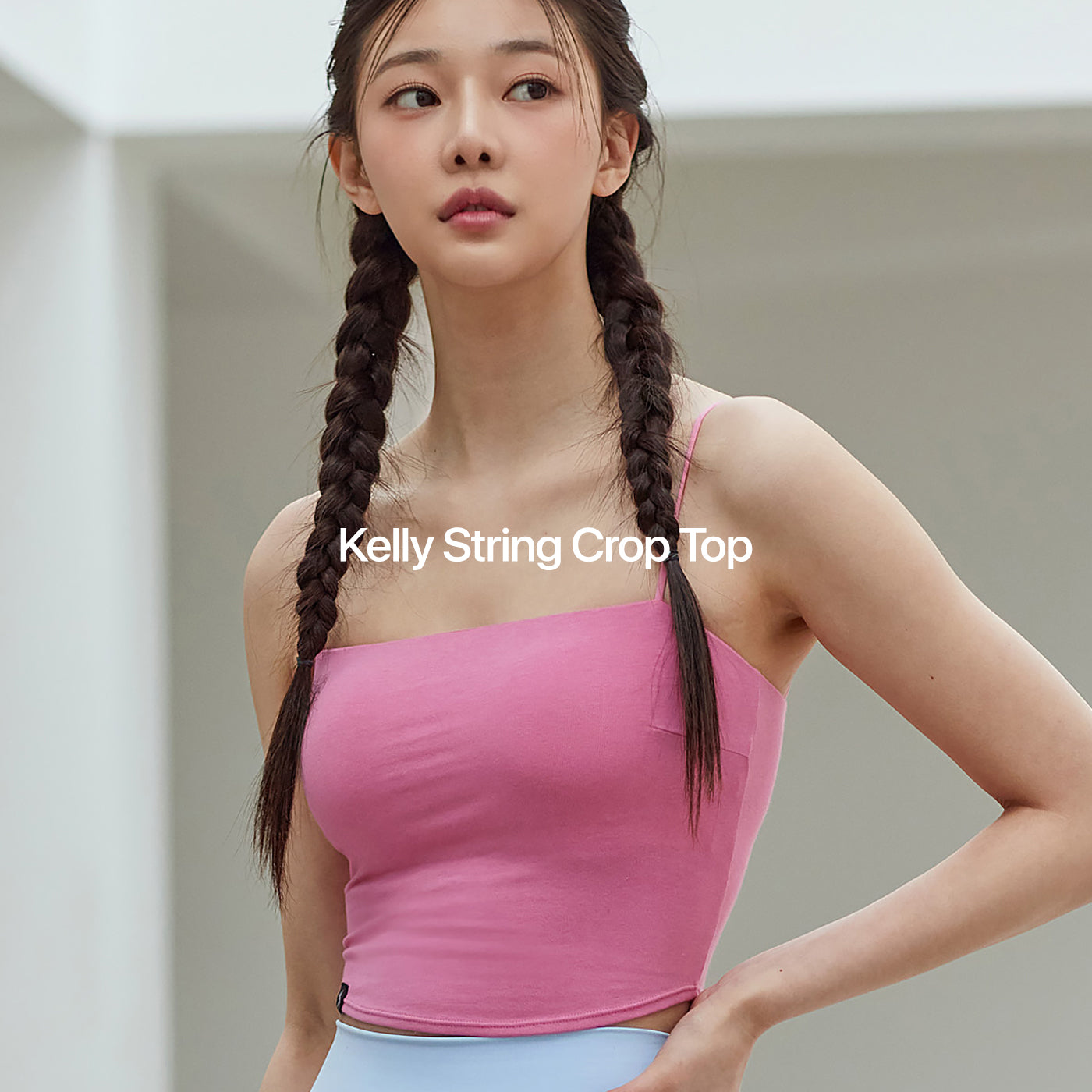Kelly String Crop Top - Cold Sky – XEXYMIX Australia