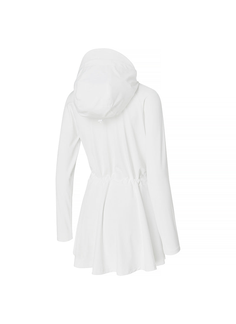 Multi Cover Up One Piece Zip up - Ivory