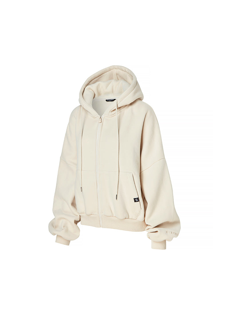 Napping Hood Zip-up - Milk Beige