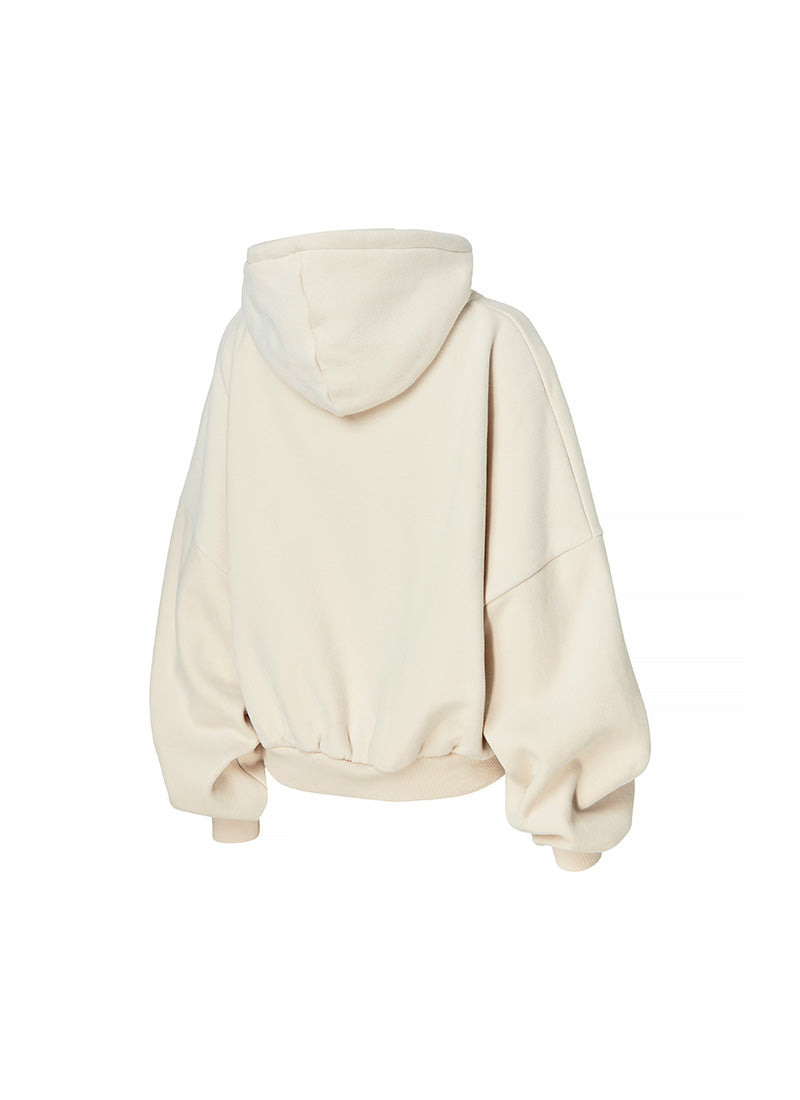 Napping Hood Zip-up - Milk Beige