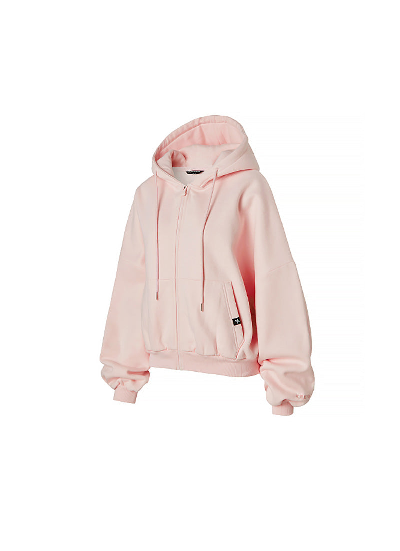 Napping Hood Zip-up - Sepia Pink