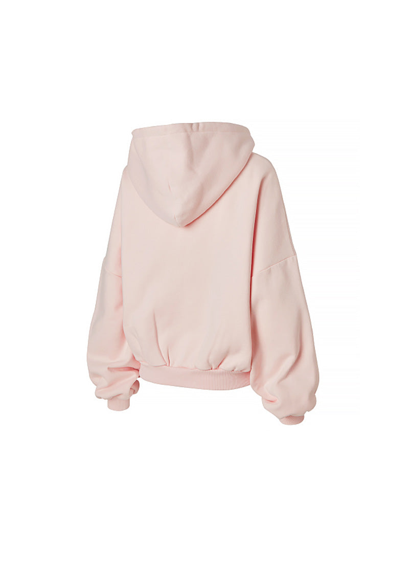 Napping Hood Zip-up - Sepia Pink