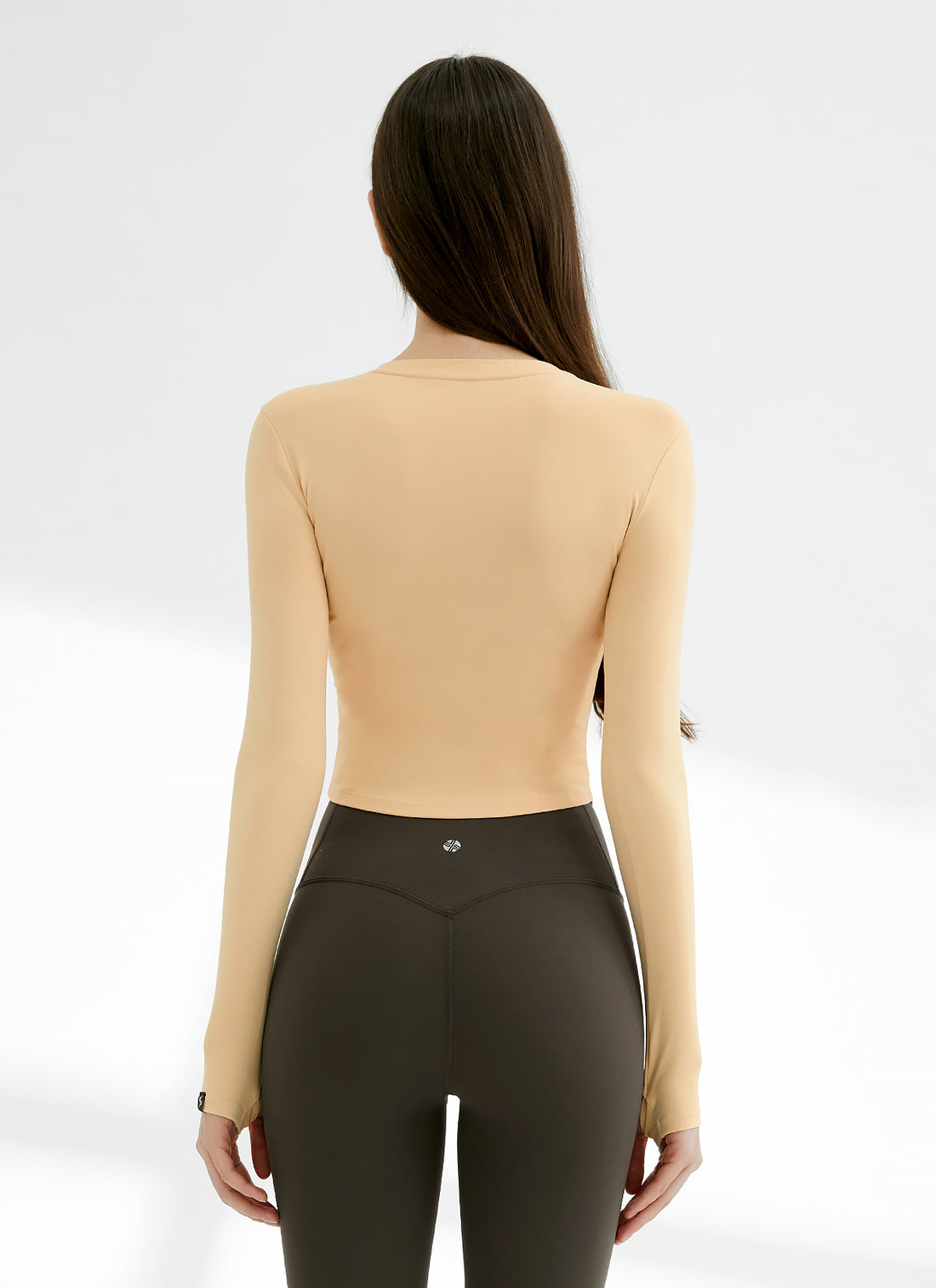 Cotton Like Finger Hole Long Sleeve - Gold Kiwi