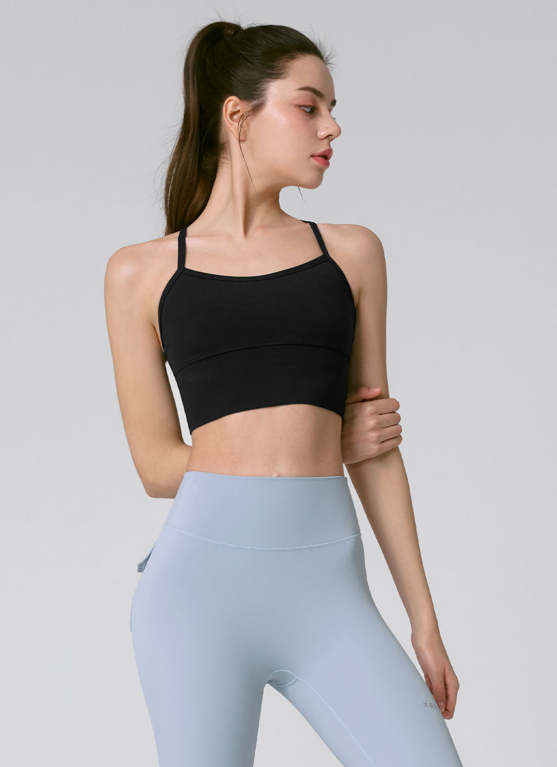 X-Strap Bra Top - Black