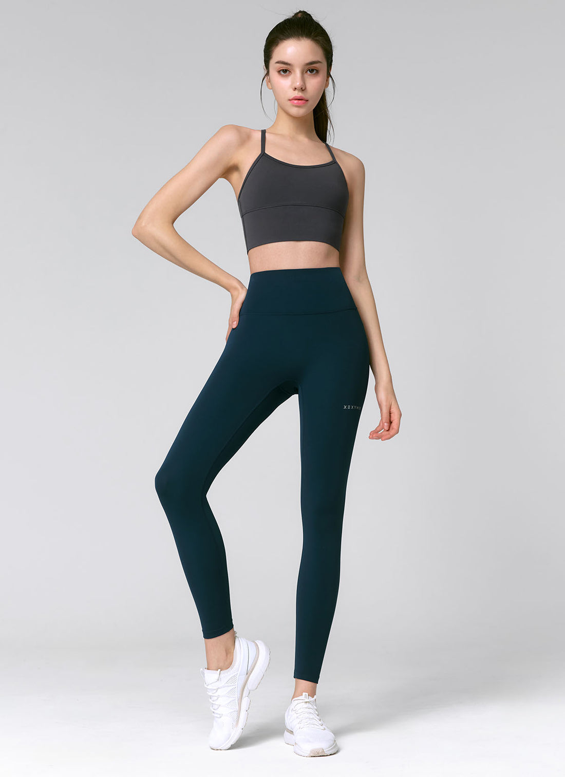 X-Strap Bra Top - Gray Navy