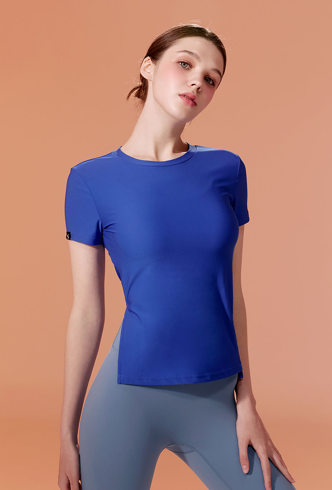 Air Bounce Shirring Short Sleeve - Directoire Blue