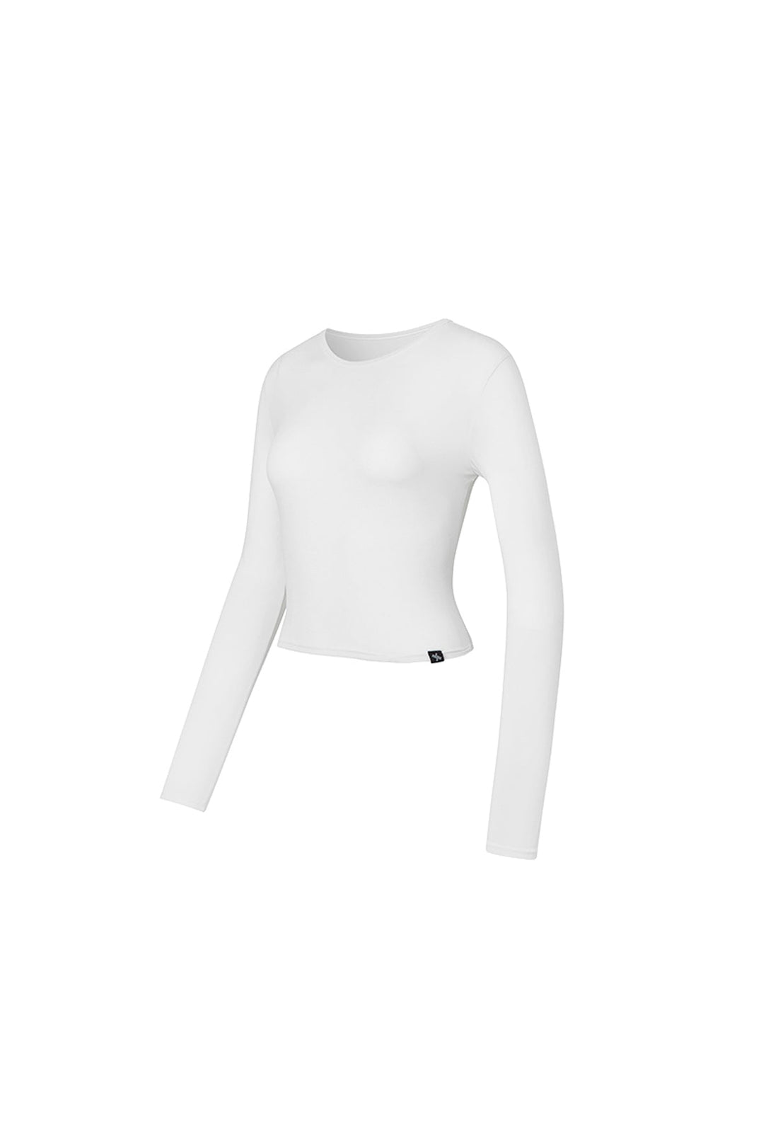 XEXYMIX All Day Feather Crop Top - Cream Ivory