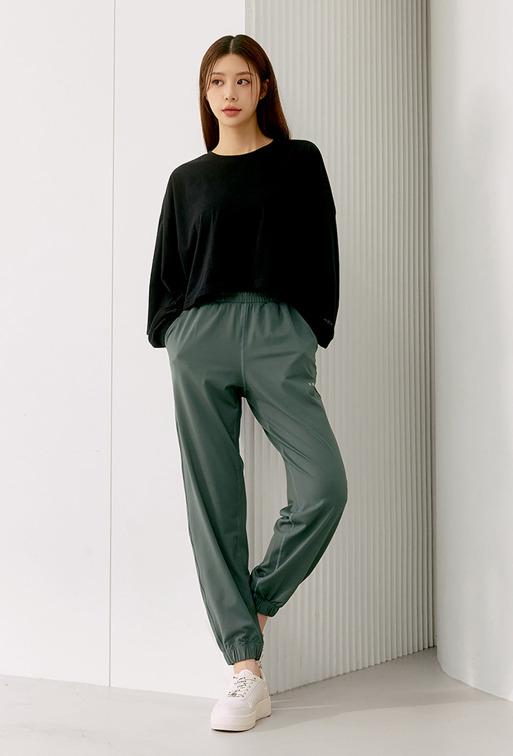 Balloon Crop T-shirt - Black