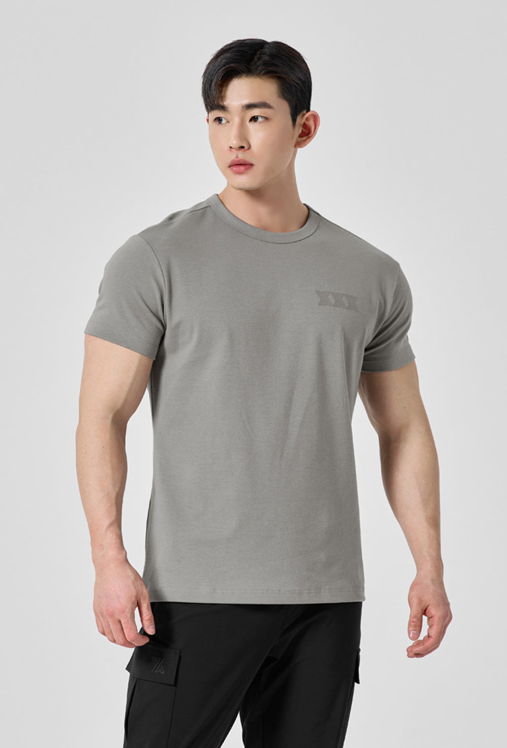 Muscle Fit Dual Short Sleeve - City Gray