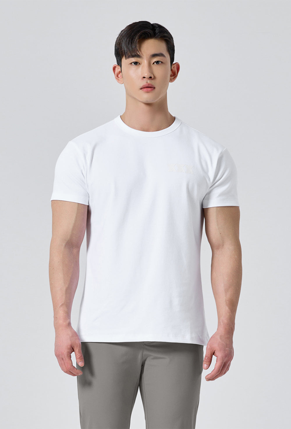 Muscle Fit Dual Short Sleeve - City White