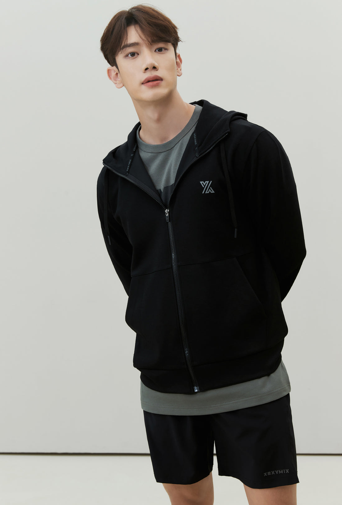 Flex Zip-up Hoodie - Black