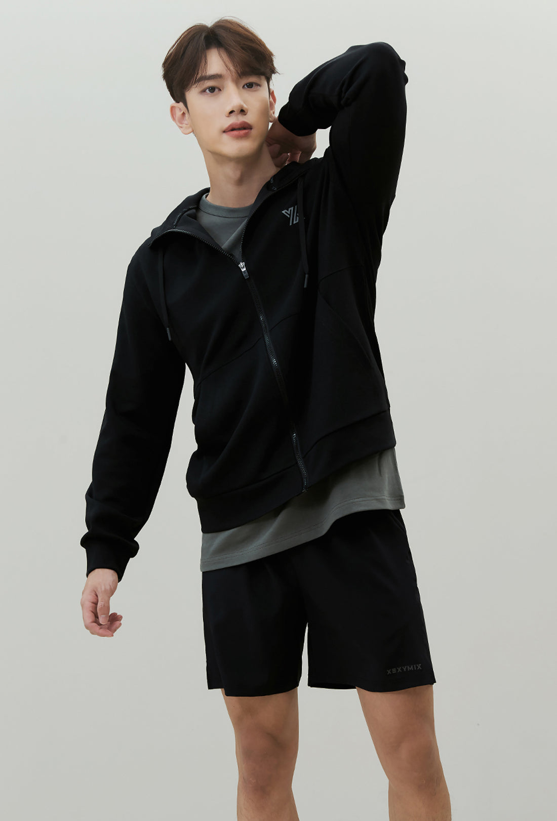 Flex Zip-up Hoodie - Black