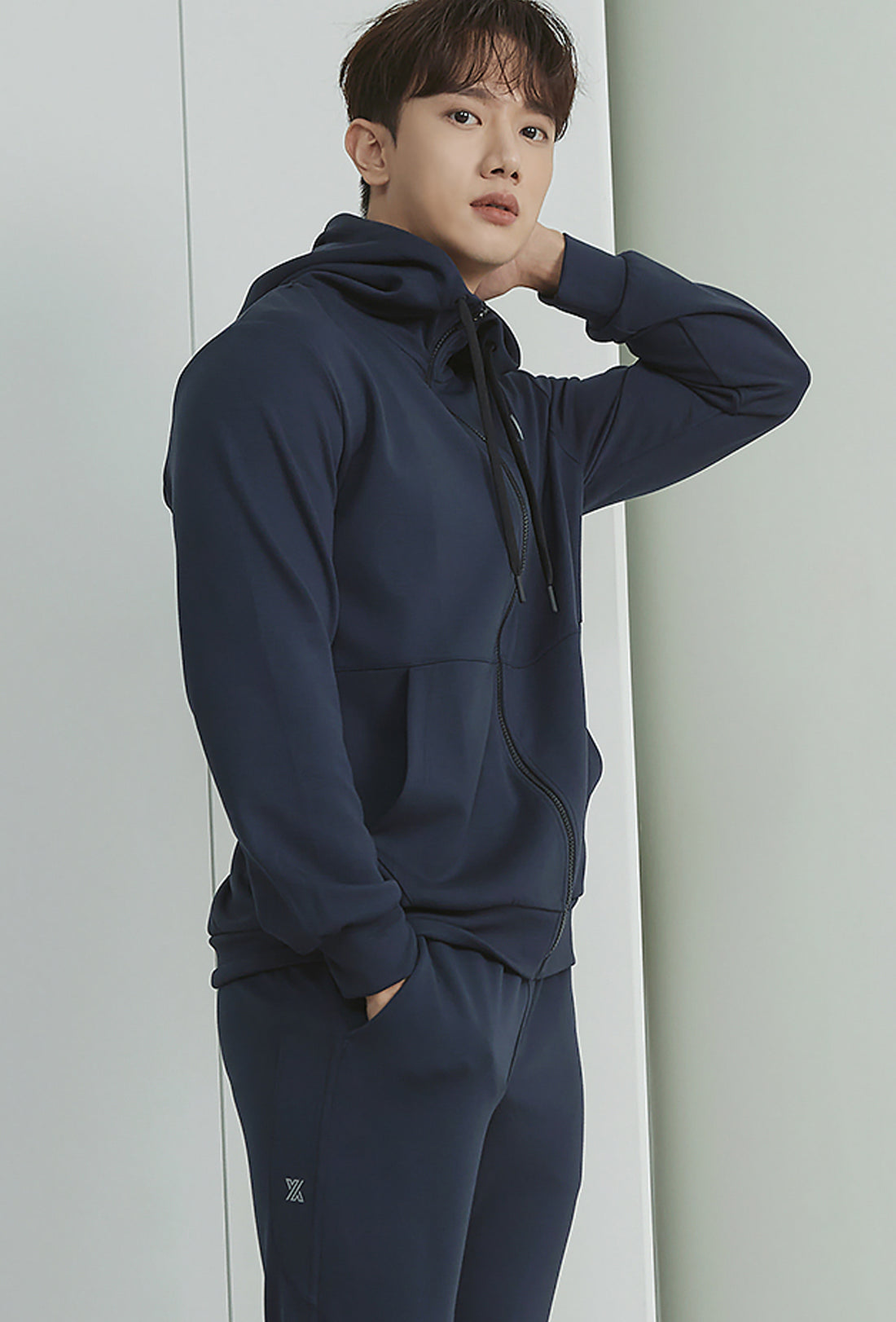 Flex Zip-up Hoodie - Double Navy