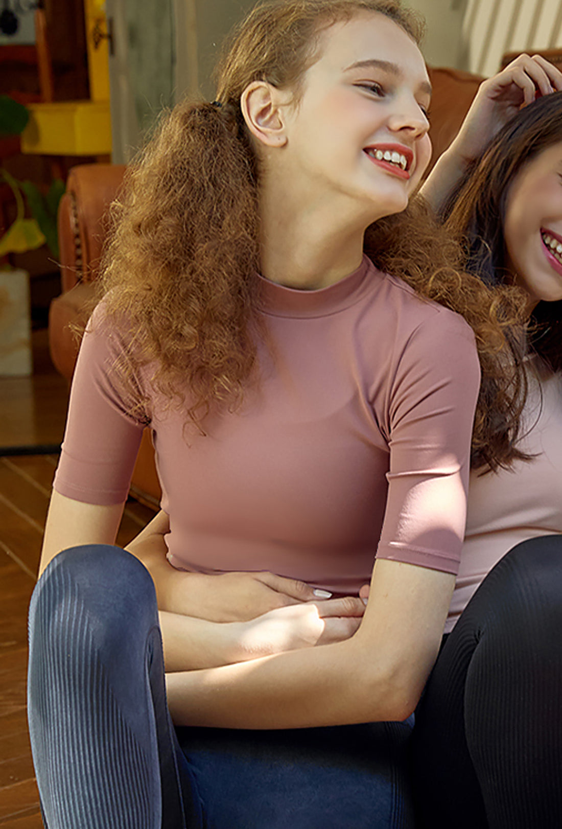 XEXYMIX Half neck short sleeve - Indy Pink