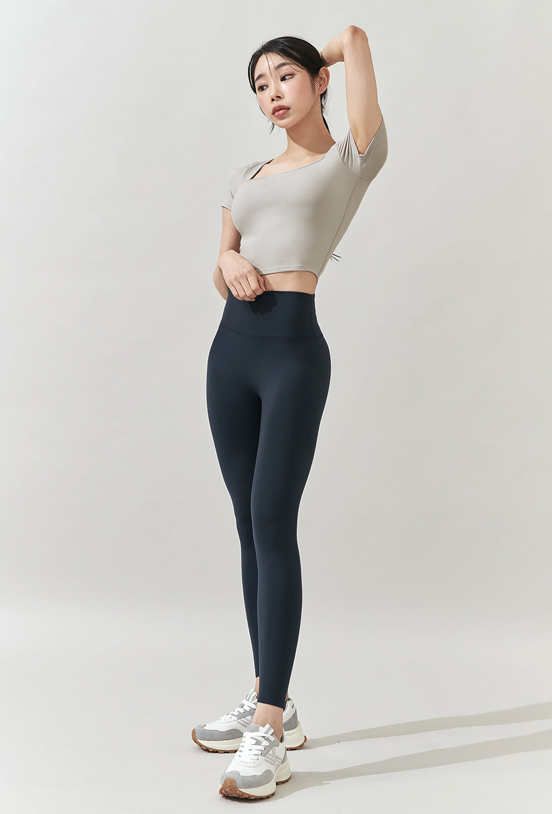XELLA Intention Hard Fluffy Napping Leggings - Ash Navy