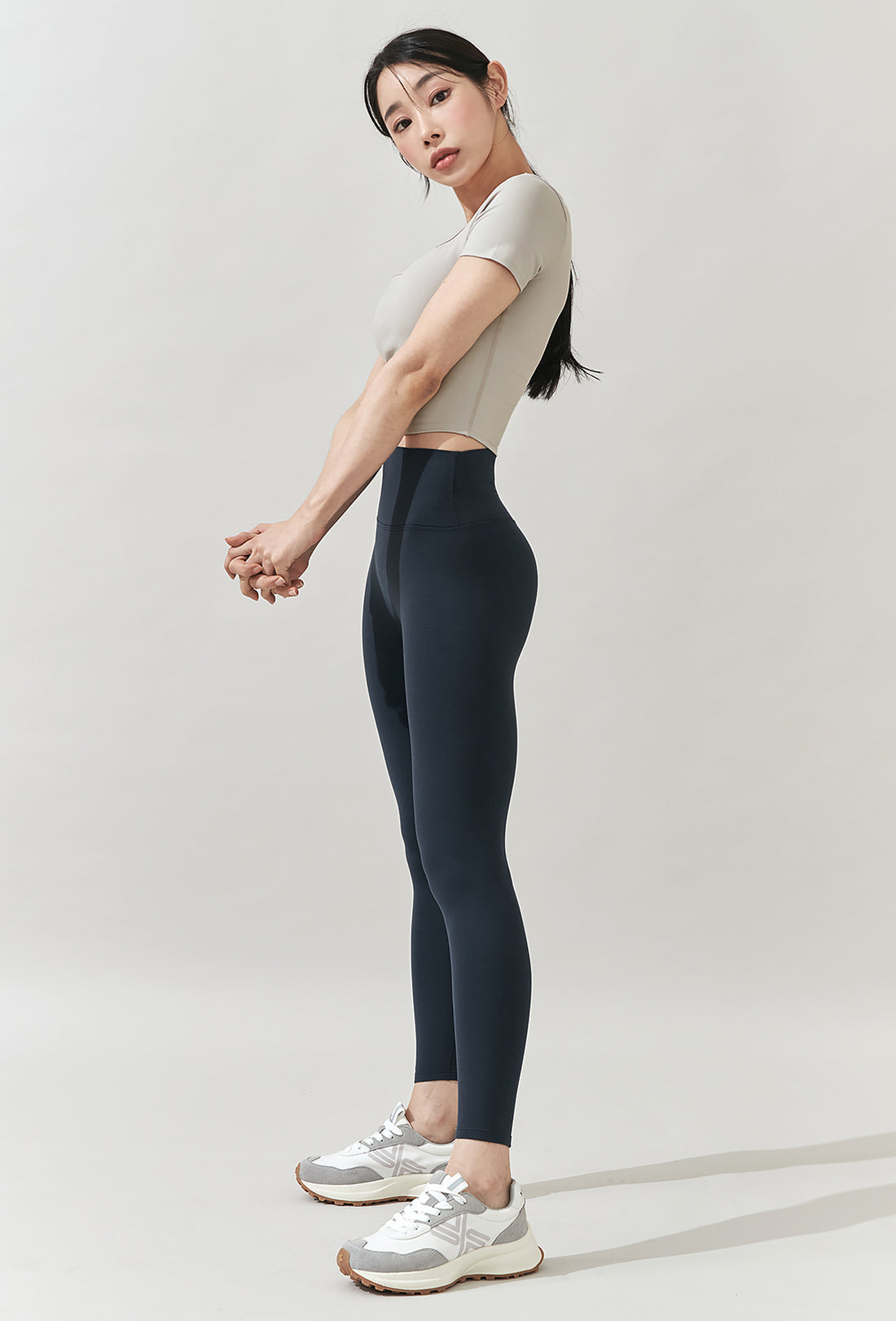 XELLA Intention Hard Fluffy Napping Leggings - Ash Navy