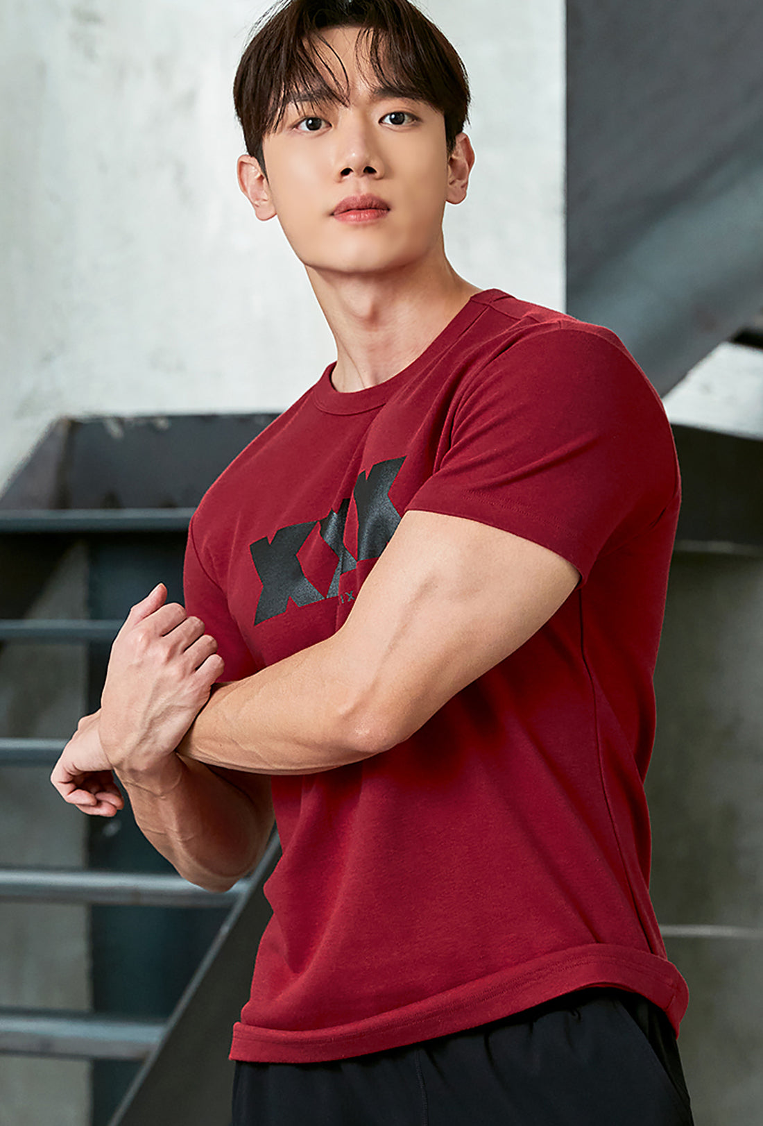 Muscle Fit Short Sleeve - Gentle Red