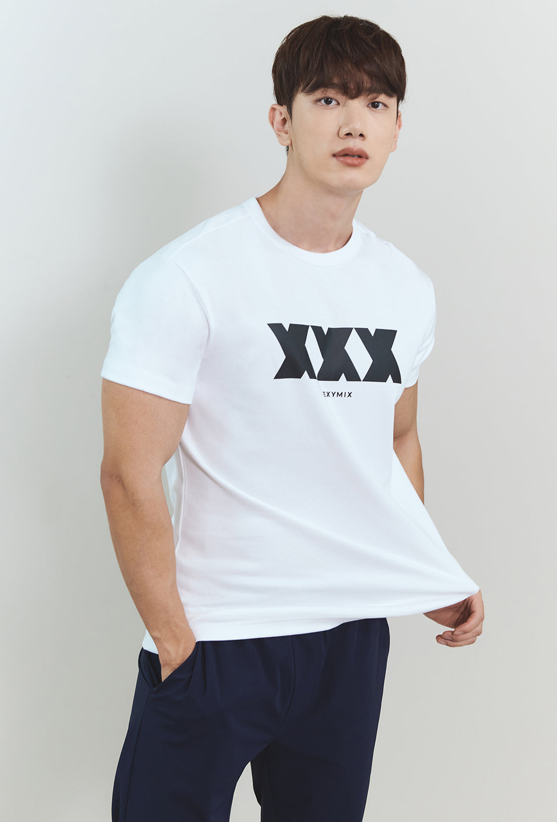 Muscle Fit Short Sleeve - Gentle White
