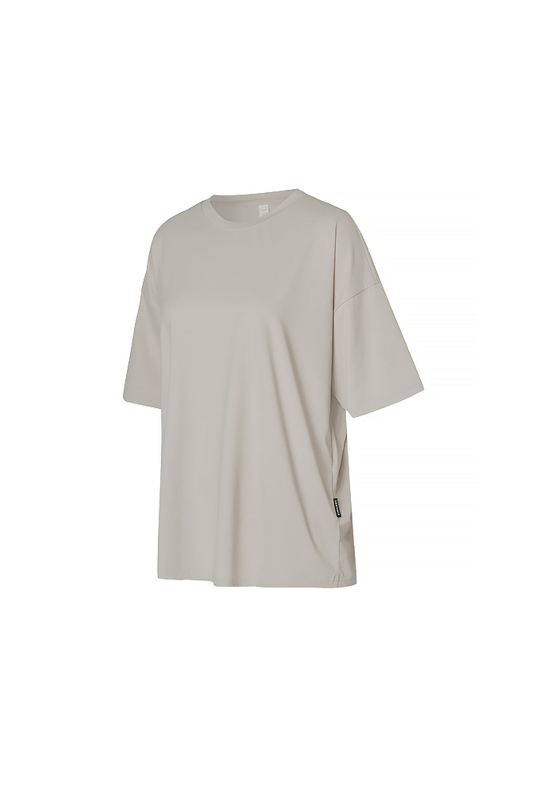Ice Feather Over Fit T Shirt - Moon Beam Beige
