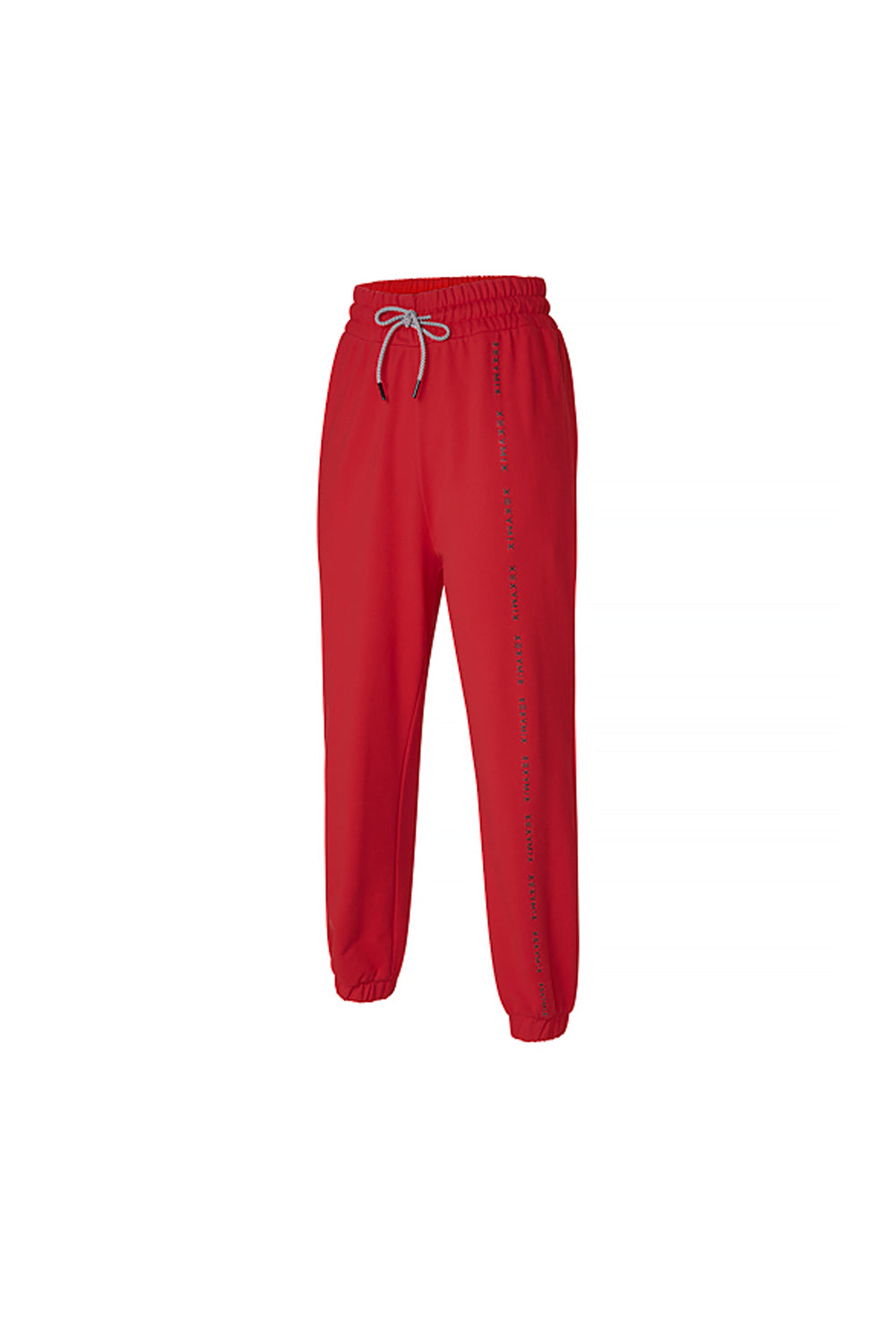 Lettering Training Jogger Pants - Spicy Red